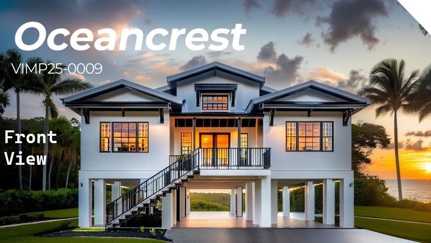 Oceancrest Model - Florida Steel Homes - 2500 Sq Ft